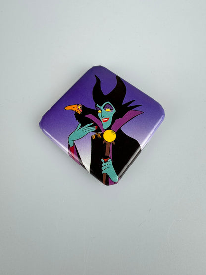 Disney Villains Pinback Button | Maleficent & Diablo