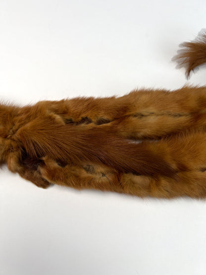 Vintage Accessories - Fur Shoulder Stole - 5 Red Foxes