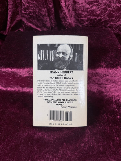 Vintage Dune Messiah by Frank Herbert Berkley Science Fiction Paperback Novel