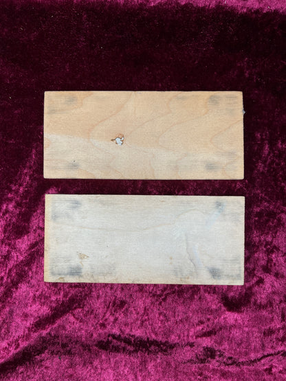 Vintage Wood Bank Currency $20 Banding Boards - Federal Reserve San Francisco Set of 10