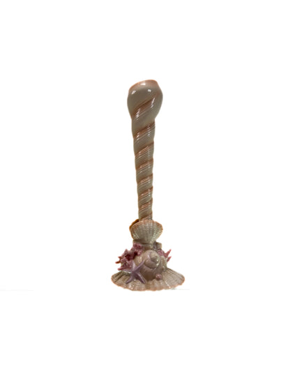 Vintage Candle Stick Holder - Seashells Atlantis Resort - By Franklin Mint 1989
