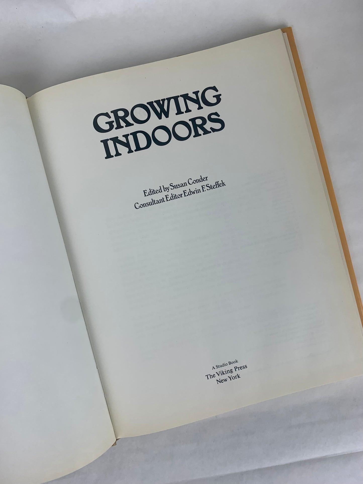 1979 Growing Indoors: A Guide To Flowering and Foliage Plants Hardcover