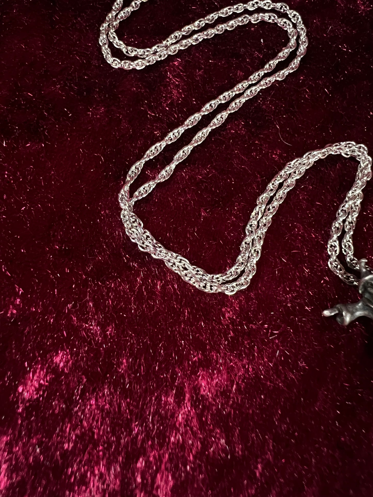 Vintage Silver Tone Wizard Pendant - Renaissance Fantasy Figure Necklace