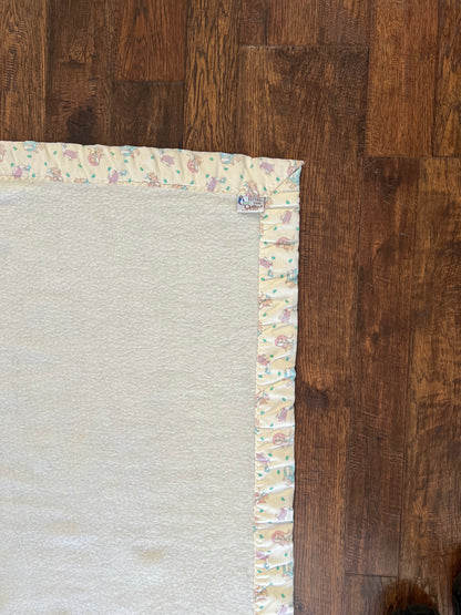 Vintage Linens - Beatrix Potter Baby Blanket - Quiltex Made in USA