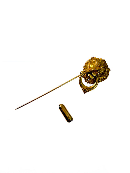 Vintage Stick Pin - Lion Head Door Knocker - Metropolitan Museum of Art