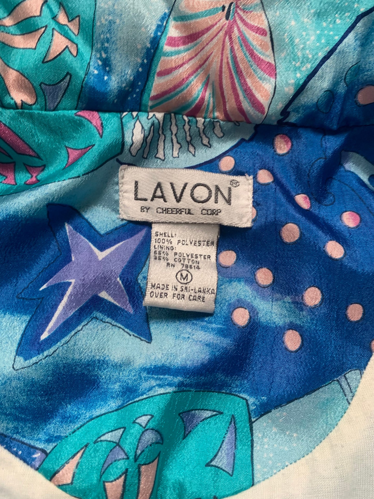 Vintage 1990s Lavon Sport Jacket - Under The Sea - Medium