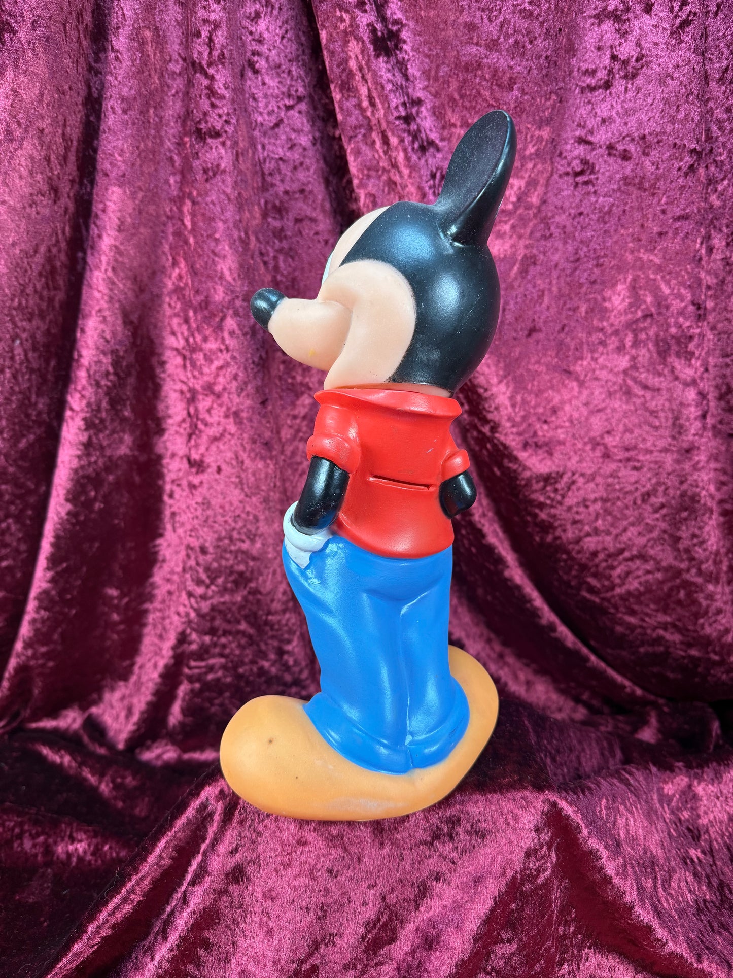 Vintage Collectibles - Mickey Mouse ILLCO Rubber Coin Bank
