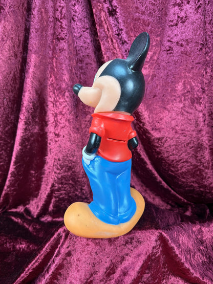 Vintage Collectibles - Mickey Mouse ILLCO Rubber Coin Bank