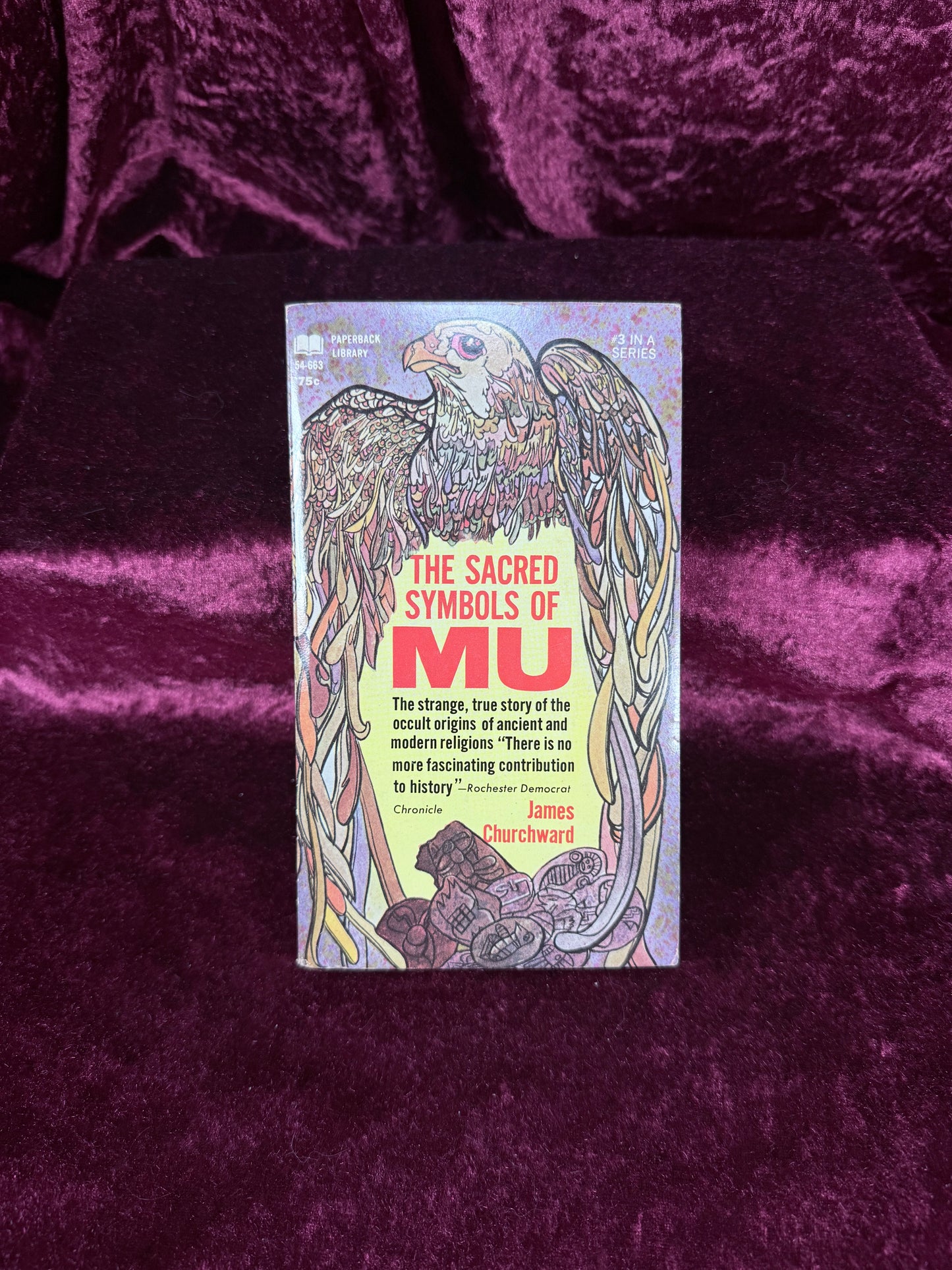 Vintage The Sacred Symbols of Mu by James Churchward 1968 Paperback Library First Printing