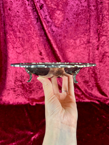 Vintage Silverplate Bowl – Tri-Footed Serving Dish by WM. A Rogers
