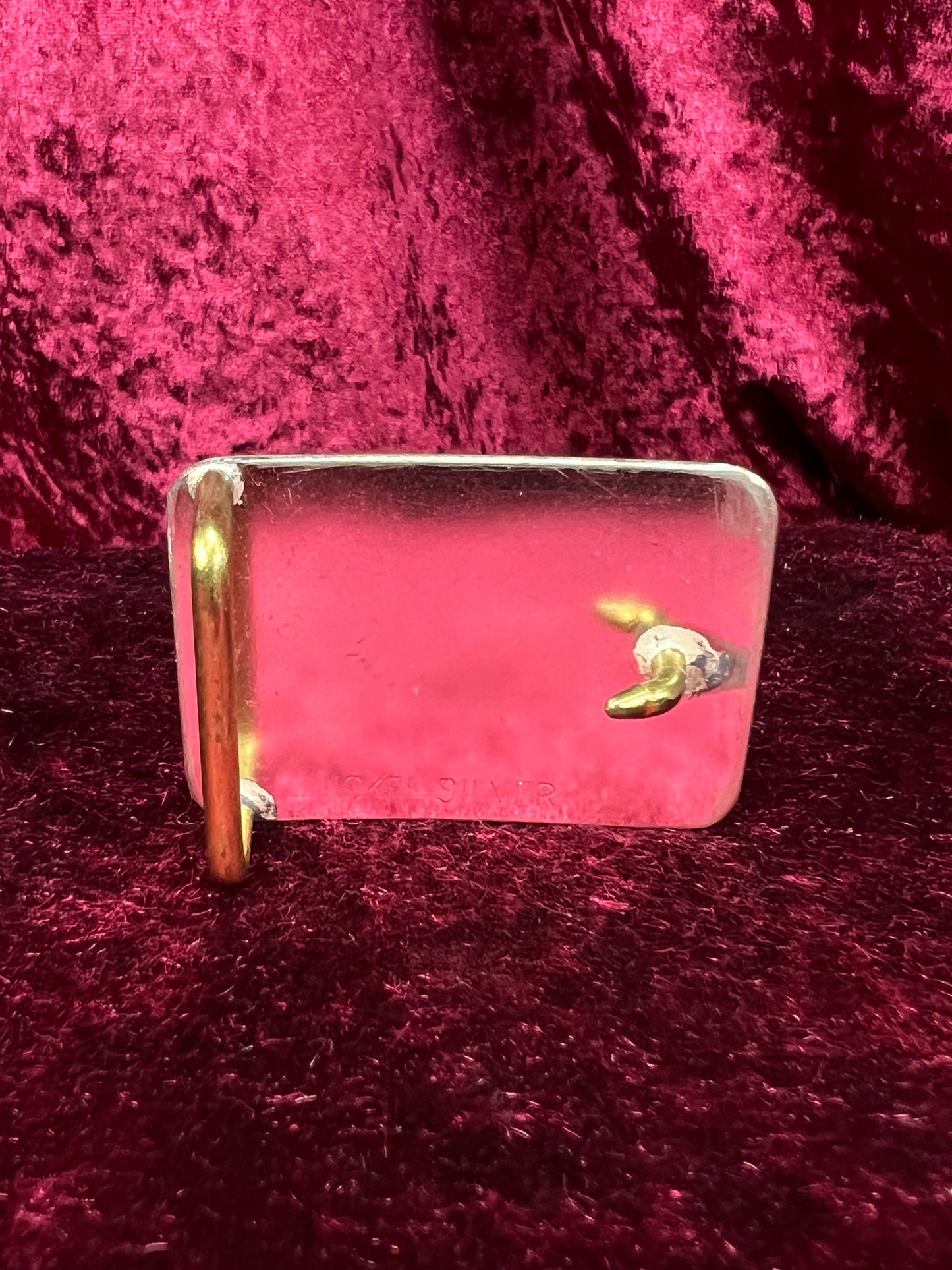 Vintage Nickel Silver Western Belt Buckle Pair - Bucking Bronco and Mustang Engraved