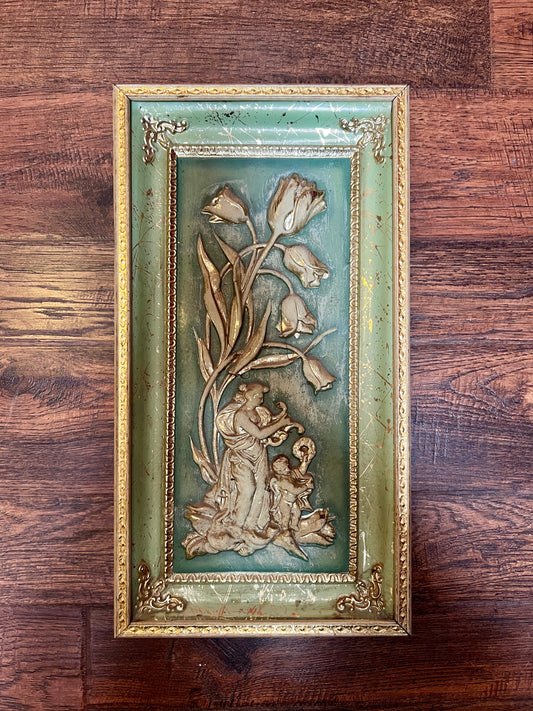 Vintage Home Decor - Mid Century Wall Art - Four Seasons - Spring - Dimensions II by Metalcraft