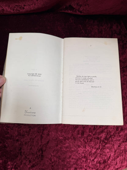 Vintage Paperback Book - A Key To The American Psilocybin Mushroom - Leonard Enos - 1970