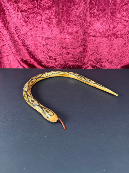 Vintage Toy - Articulated Wood Snake - Hand Painted