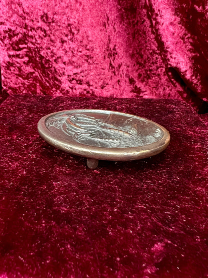 Vintage Metal Belt Buckle - Tropical Palm Tree Island Scene - 1976 Indiana Metal Craft