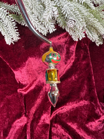 Vintage Christmas - Handblown Glass Ornament - Little Clown - Soffieria De Carlini - Italy