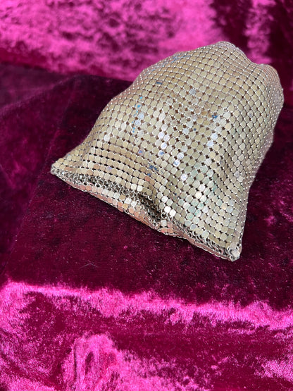 Vintage Metal Mesh Beggar's Purse –  Expandable Top - Whiting & Davis
