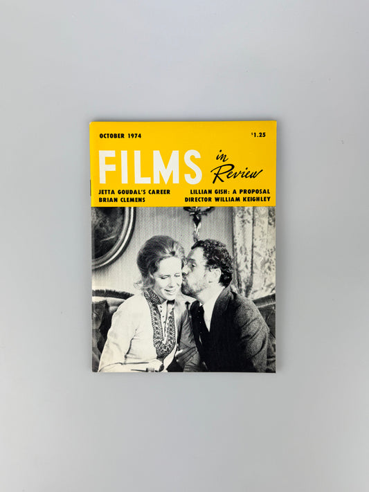 Films In Review Magazine - October 1974 - Jetta Goudal, Brian Clemens, Scenes From A Marriage