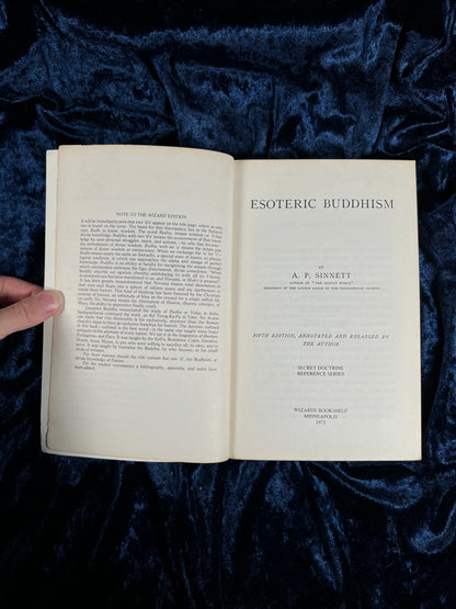 Vintage 1973 Esoteric Buddhism Book - A.P. Sinnett Occult Theosophy