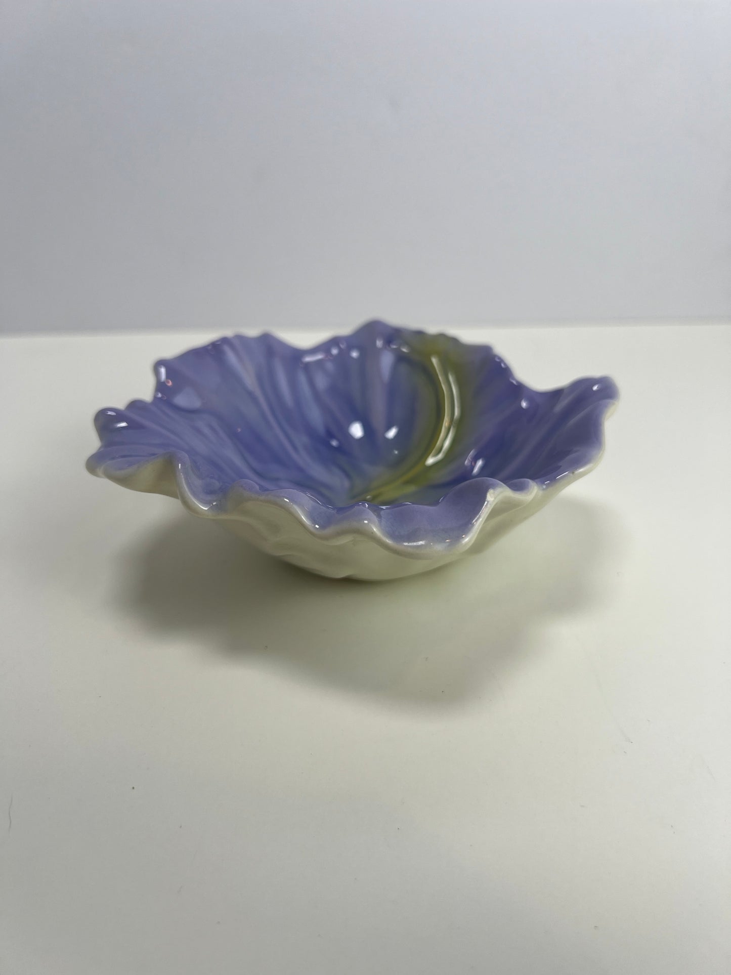 Vintage Trinket Dish - Purple Lilly of the Valley - Ceramic