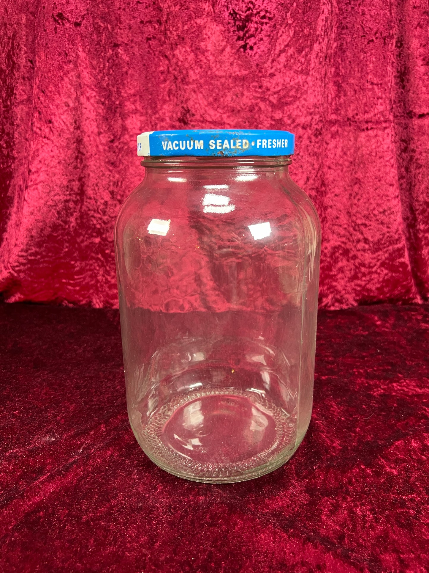 Vintage Glass Kitchen Storage Jar – Eggo Advertising Lid Mid Century Canister