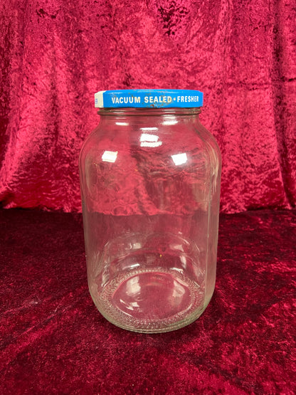 Vintage Glass Kitchen Storage Jar – Eggo Advertising Lid Mid Century Canister