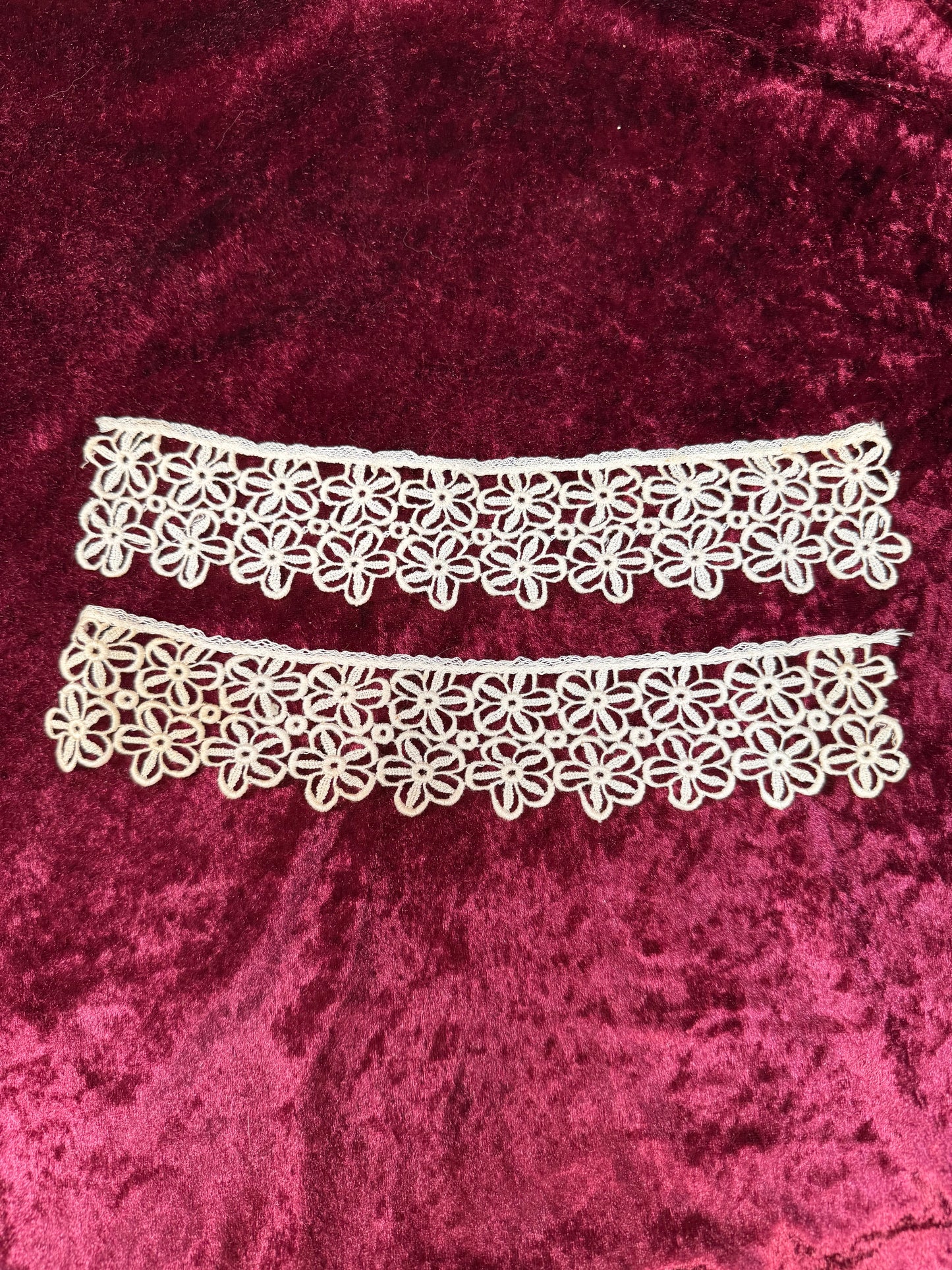 Vintage Lace Collar Set – Floral Openwork Detachable Trim