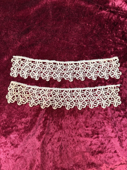 Vintage Lace Collar Set – Floral Openwork Detachable Trim
