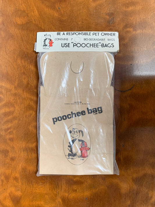 Vintage "Poochee Bag" Paper Poop Bags | Sealed