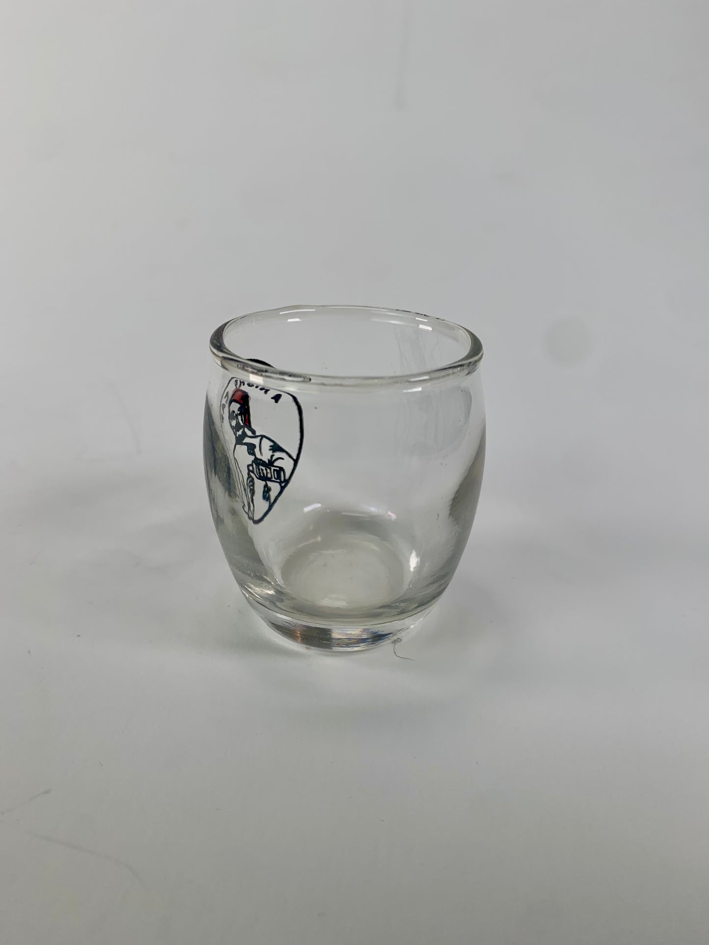 Vintage Shot Glass - A Night Cap - 1950s Novelty Gag Gift