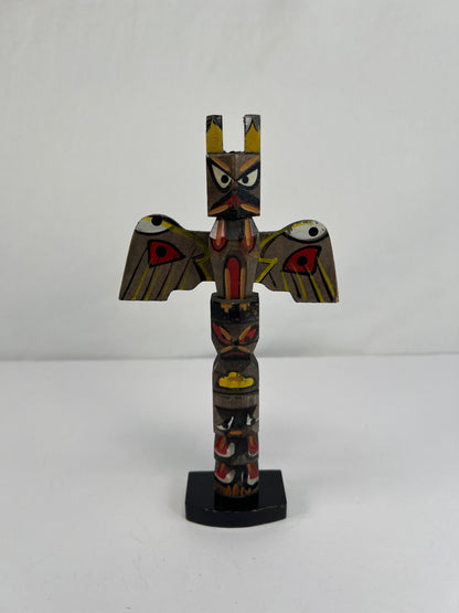 Vintage Souvenir - Hand Painted Totem Pole with Moveable Wings - Giftco Japan