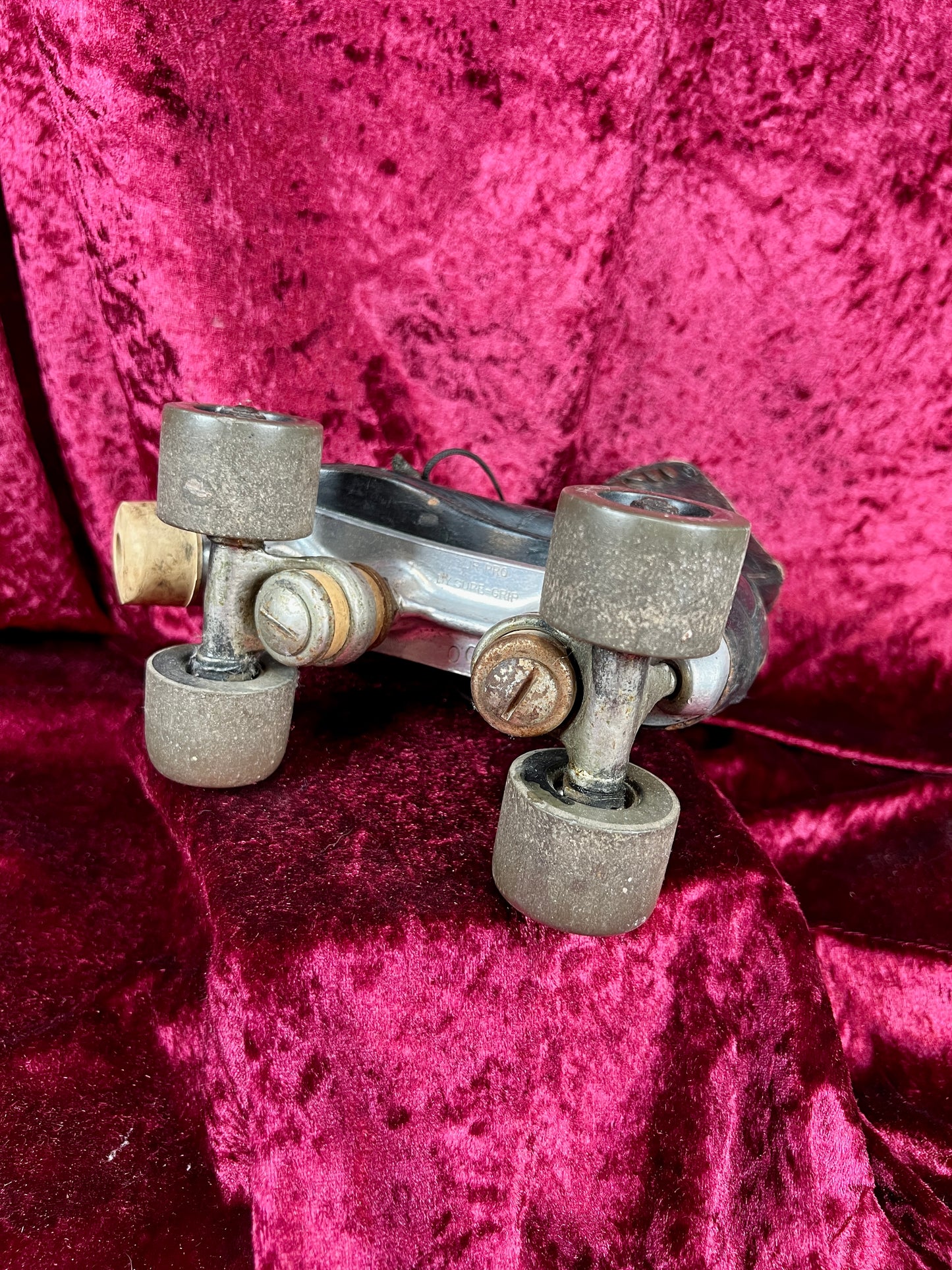 Vintage Leather Roller Skates – Black Leather - Chicago Wheels and Sure-Grip Trucks