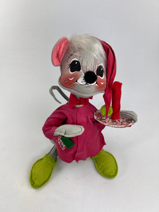 Vintage 1971 Annalee Mobilitee Dolls Large Christmas Mouse