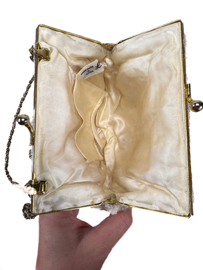 Vintage Purse - Beaded Pastel Shell Evening Cross-Body - La Regale