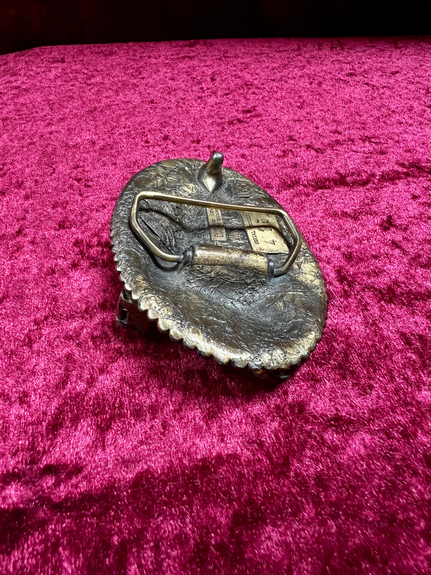 Vintage Solid Brass Belt Buckle - Luger Pistol 413 Limited Edition 1976 - Buckle Co. Chicago