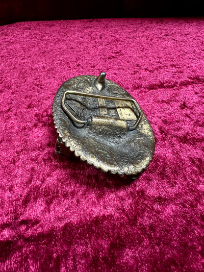 Vintage Solid Brass Belt Buckle - Luger Pistol 413 Limited Edition 1976 - Buckle Co. Chicago
