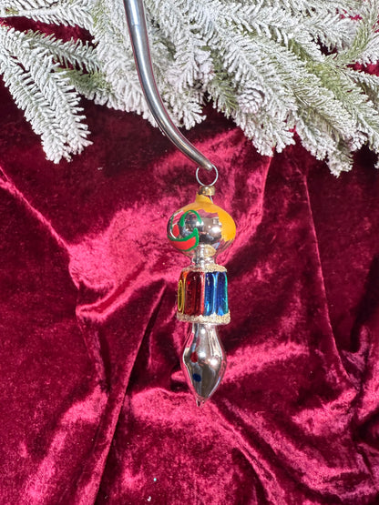 Vintage Christmas - Handblown Glass Ornament - Little Clown - Soffieria De Carlini - Italy