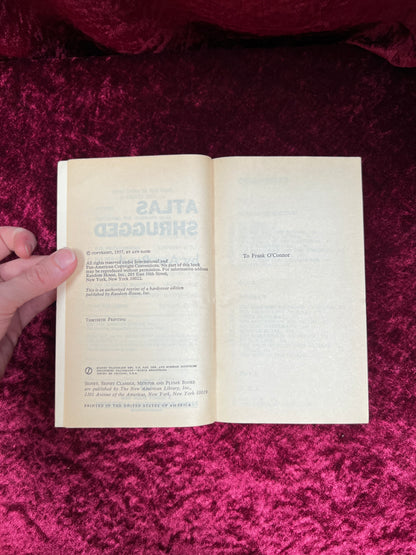 Vintage Paperback Book - Atlas Shrugged - Ayn Rand - A Signet Novel 1957