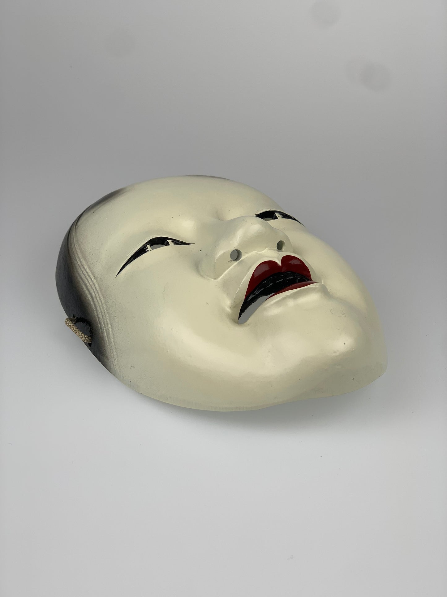 Vintage Japanese Ko-Omote Noh Theater Mask | Cast Iron