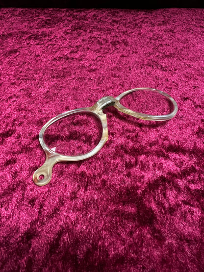 Vintage Celluloid Folding Reading Glasses – Compact Pocket Spectacles with Case