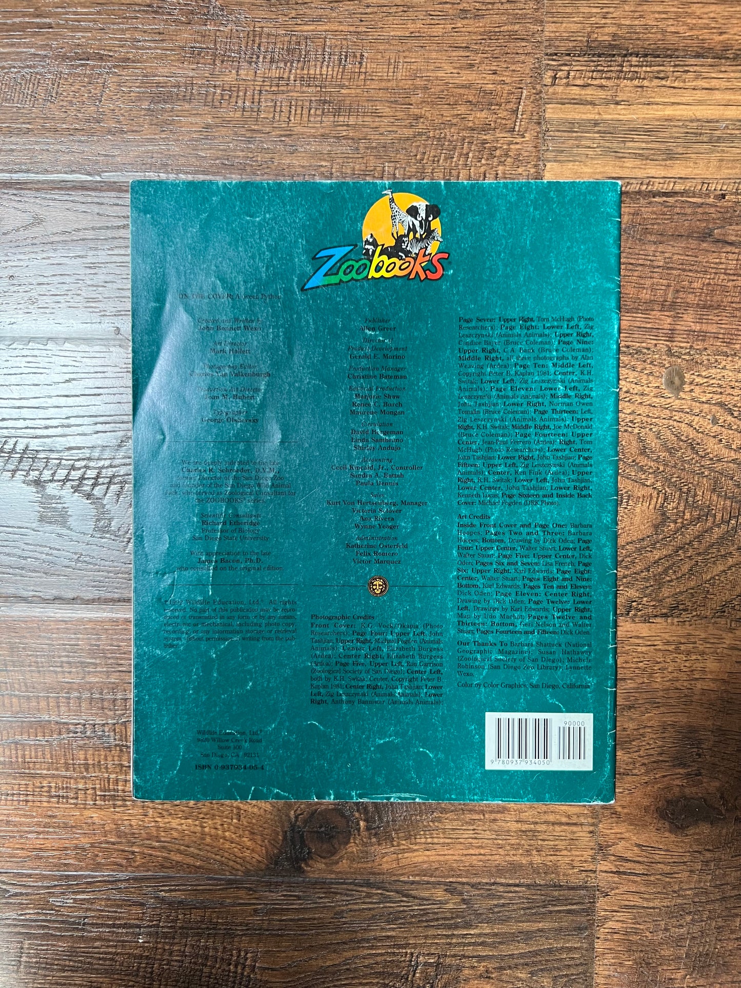 Vintage Ephemera - Magazine - Zoobooks - Snakes - 1992