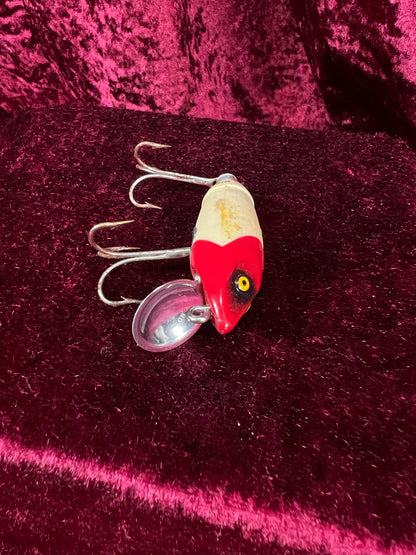 Vintage South Bend Fish-Obite Fishing Lure - Red Head Plug with Original Box
