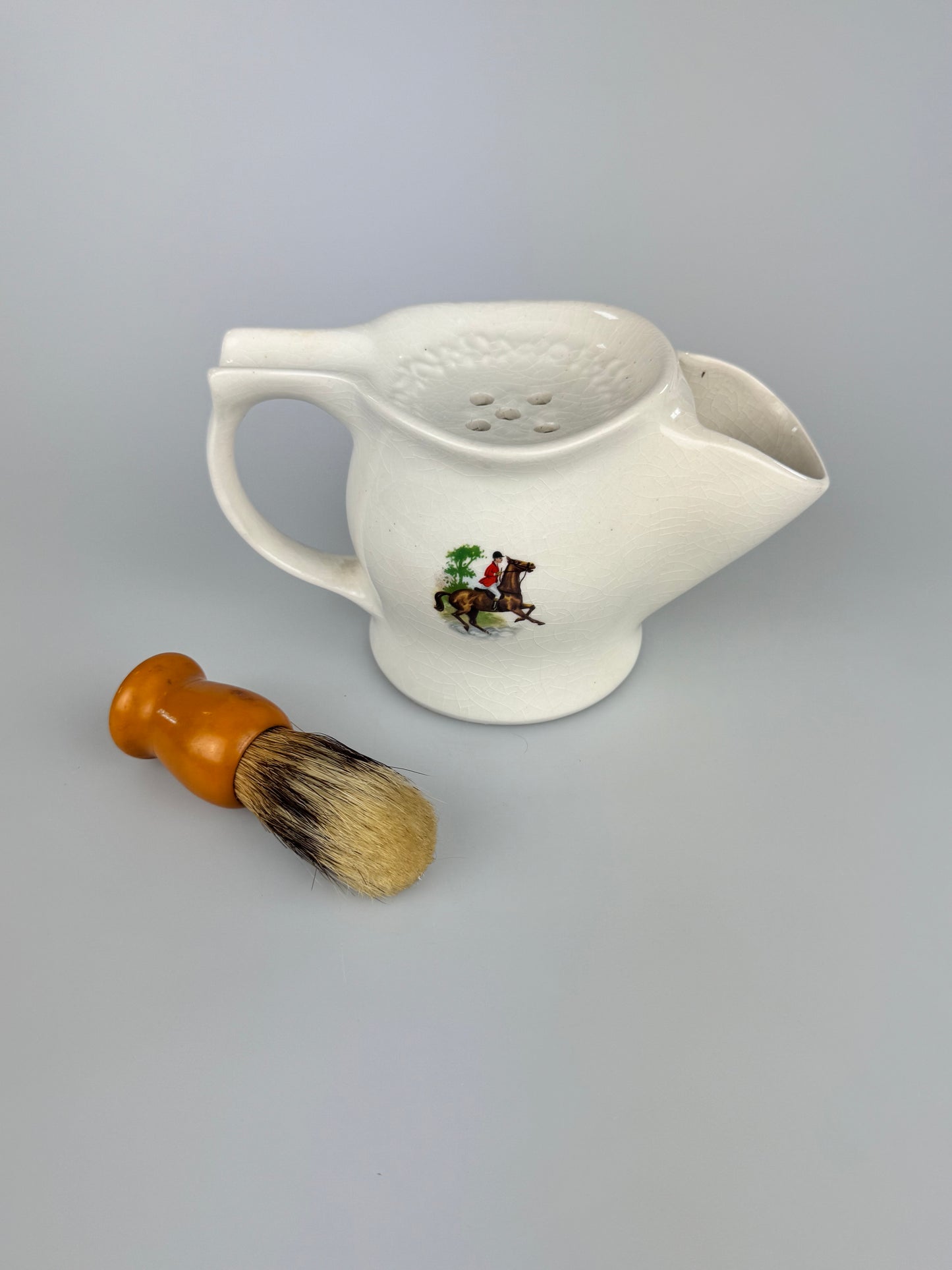 Vintage Fox Chase Shaving Mug w/ Brush