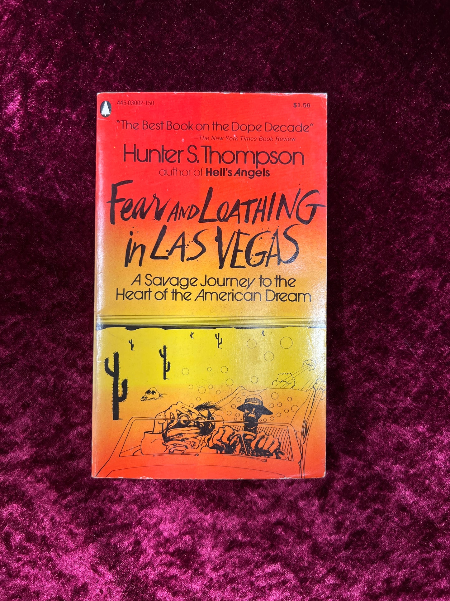 Vintage Paperback Book - Fear and Loathing in Las Vegas - Hunter S. Thompson - Popular Library 1971