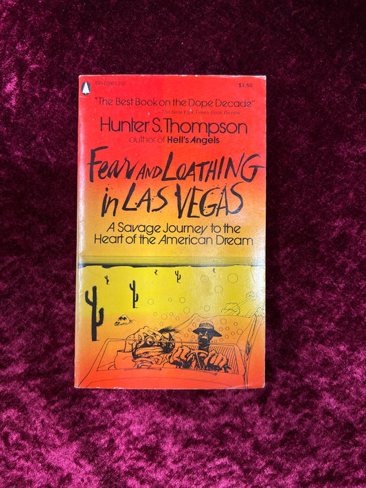 Vintage Paperback Book - Fear and Loathing in Las Vegas - Hunter S. Thompson - Popular Library 1971