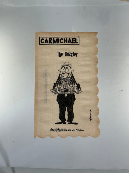 Vintage Cocktail Napkins - Carmichael by Eastman - Illustrated Icebreakers - 1950s