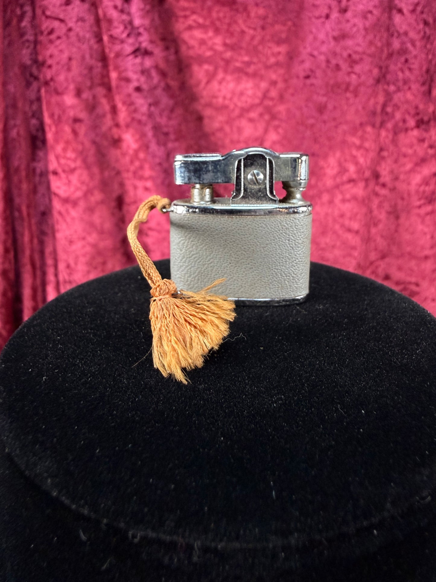Vintage Metal Pocket Lighter – Dutch Girl Figural Tassel Charm