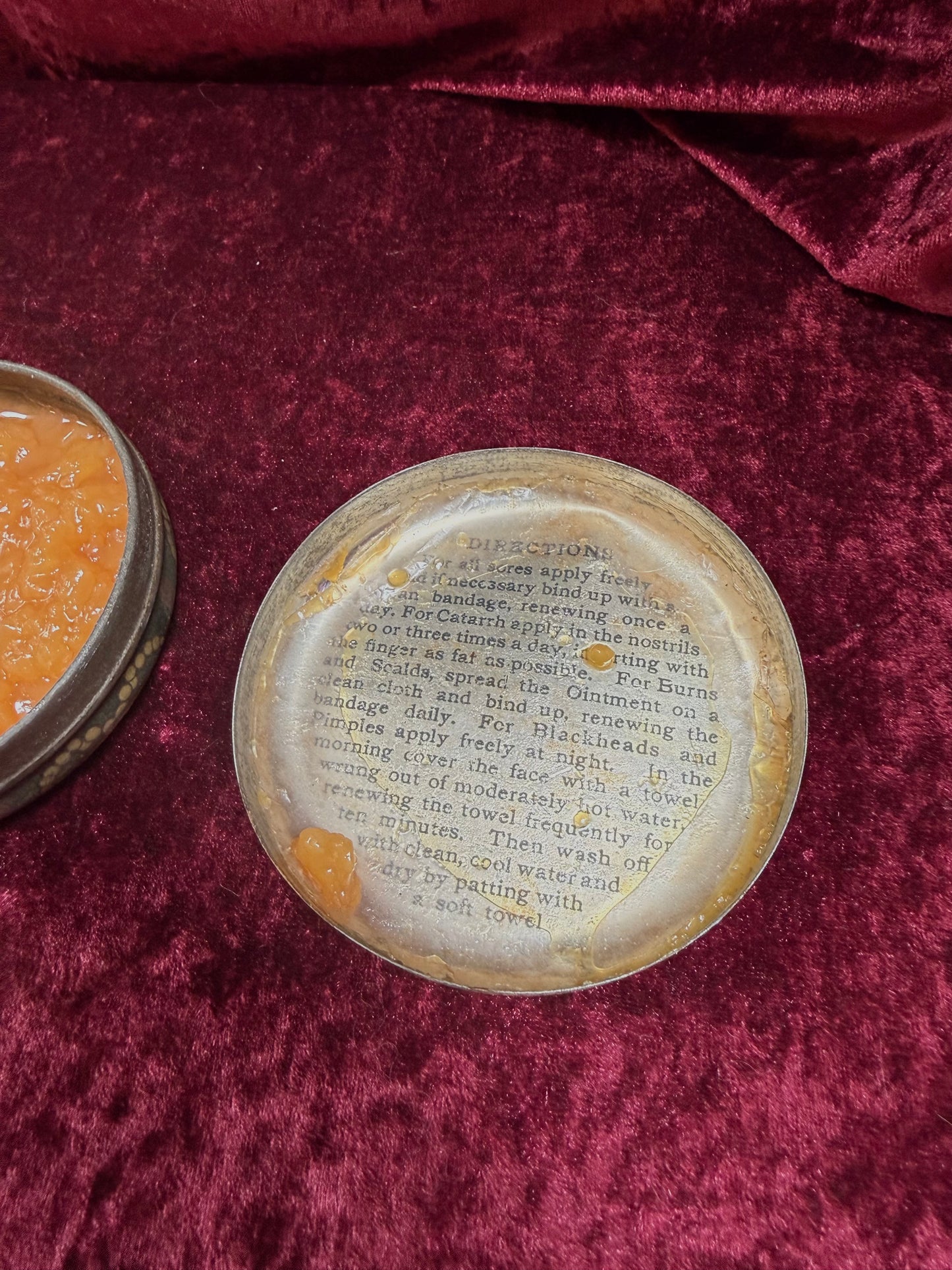 Vintage Medicine Cabinet - Metal Tin - McNess’ Mentholated Ointment