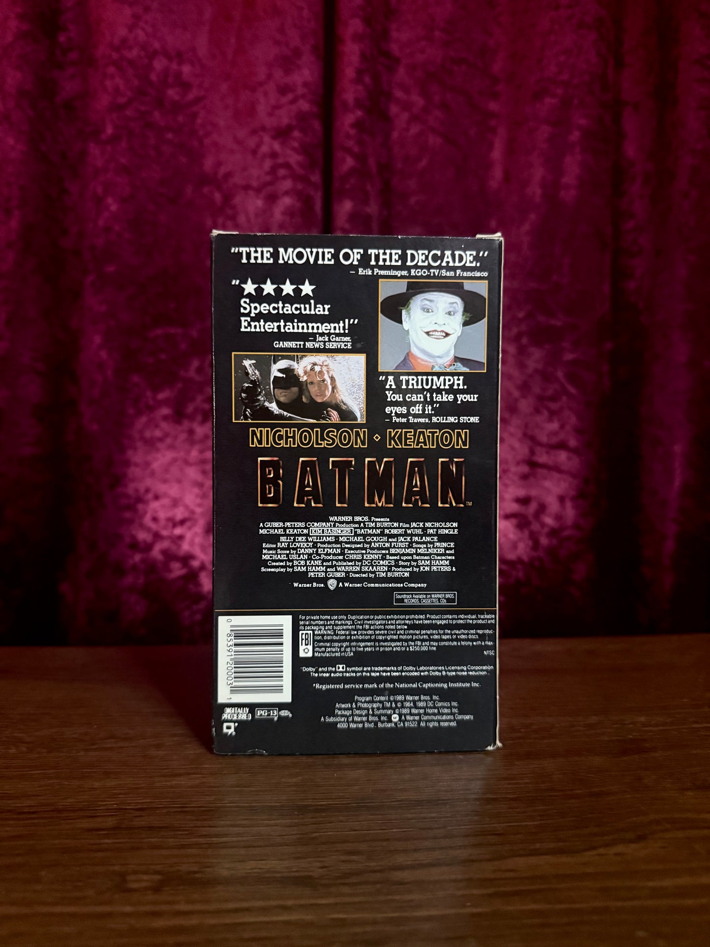 VHS - Batman - 1989