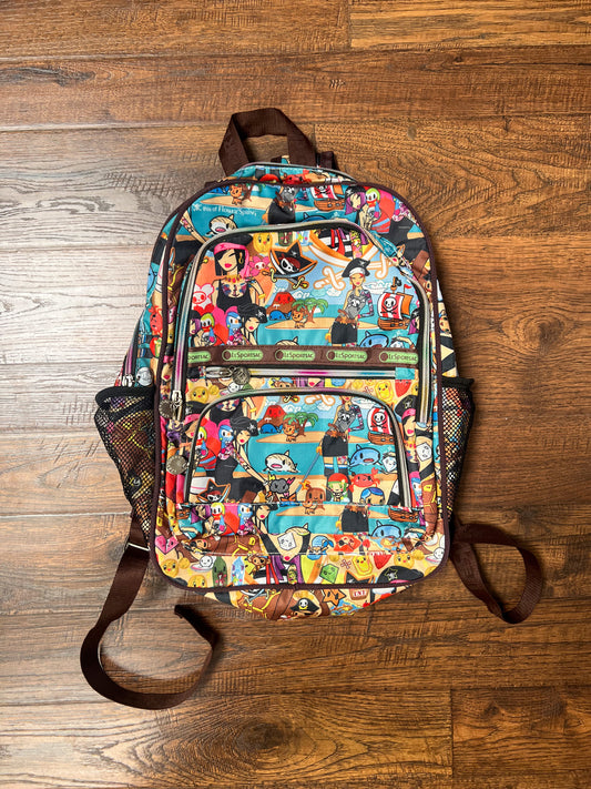 Tokidoki X Lesportsac Backpack - Mama Mia Luna Pirata